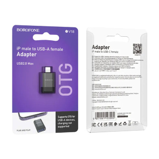 مبدل Lightning TO USB2.0 OTG مدل BV18 بروفون - 06