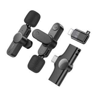 میکروفون بی سیم دو کاره مدل BFK12 با سری لایتنینگ و تایپ سی بروفون - 01