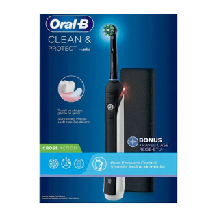 مسواک برقی به همراه کیف مسافرتی اورال بی مدل Clean And Protect D501 - 01