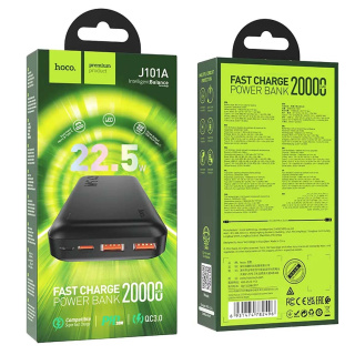 پاوربانک 22.5 وات فست شارژ هوکو مدل J101A ظرفیت 20000 میلیآمپرساعت - 01