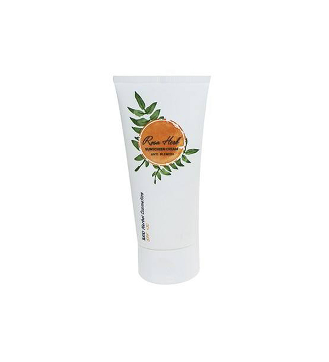 کرم ضد آفتاب بی رنگ رزا هرب با SPF30 مناسب انواع پوست حجم 40 میلی لیتر نمای ۲