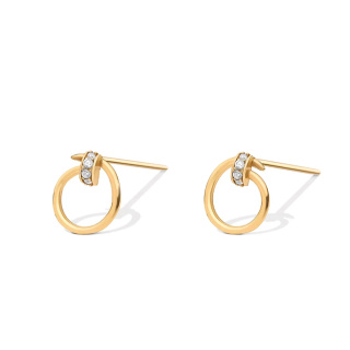 گوشواره طلا 18 عیار مدل میخ مایا
