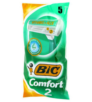 تیغ اصلاح دو تیغه بیک مدل Comfort بسته 5 عددی