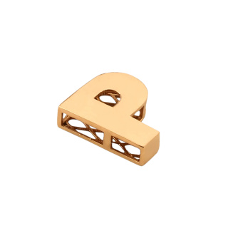 آویز گردنبند طلا 18 عیار زنانه طرح حرف P کد MM2145 - 04