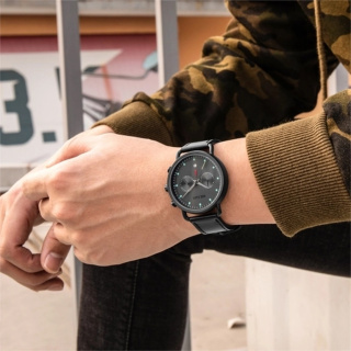 ساعت مچی عقربه ای مردانه مدل 2159G-BK مگیر - 05