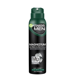 اسپری ضد تعریق مردانه 72 ساعته گارنیر مدل Magnezyum Ultra Kuru حجم 150 میلی لیتر - 01