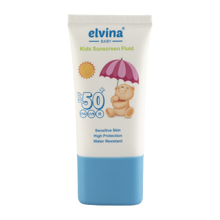 فلوئید ضد آفتاب کودک با spf50 حجم 50 میلی لیتر الوینا