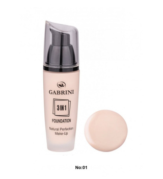 کرم پودر سه کاره مدل Natural Perfection Make Up حجم 45میل گابرینی - 01