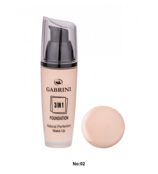 کرم پودر سه کاره مدل Natural Perfection Make Up حجم 45میل گابرینی - 02