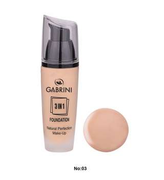 کرم پودر سه کاره مدل Natural Perfection Make Up حجم 45میل گابرینی - 03
