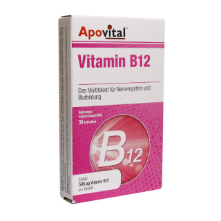 قرص ویتامین B12 بسته 30 عددی آپوویتال