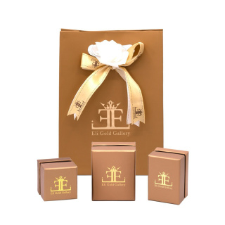 انگشتر طلا 18 عیار مدل دو لاین وی نگینی سایز 52 - 02