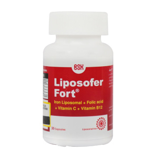 کپسول ینیان سلامت کسری مدل Liposofer Fort بسته 30 عددی