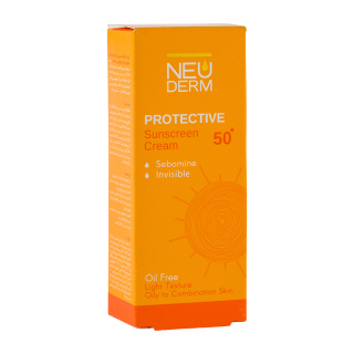 کرم ضد آفتاب بی رنگ مدل SPF+50 مناسب پوست چرب حجم 50 میلی لیتر نئودرم - 02