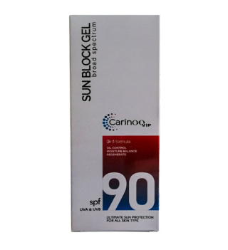 ژل ضد آفتاب SPF90 مدل 3in1 حجم 250میل کارینو وی آی پی - 01