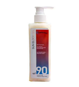 ژل ضد آفتاب SPF90 مدل 3in1 حجم 250میل کارینو وی آی پی