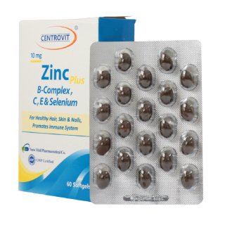 سافت ژل سنتروویت مدل Zinc Plus بسته 60 عددی - 01