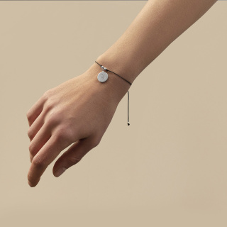 دستبند و پلاک نقره ژوو طرح I Can - 01