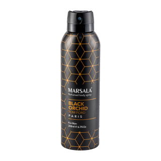 اسپری بدن مردانه مارسالا مدل Black Orchid حجم 200 میلی لیتر