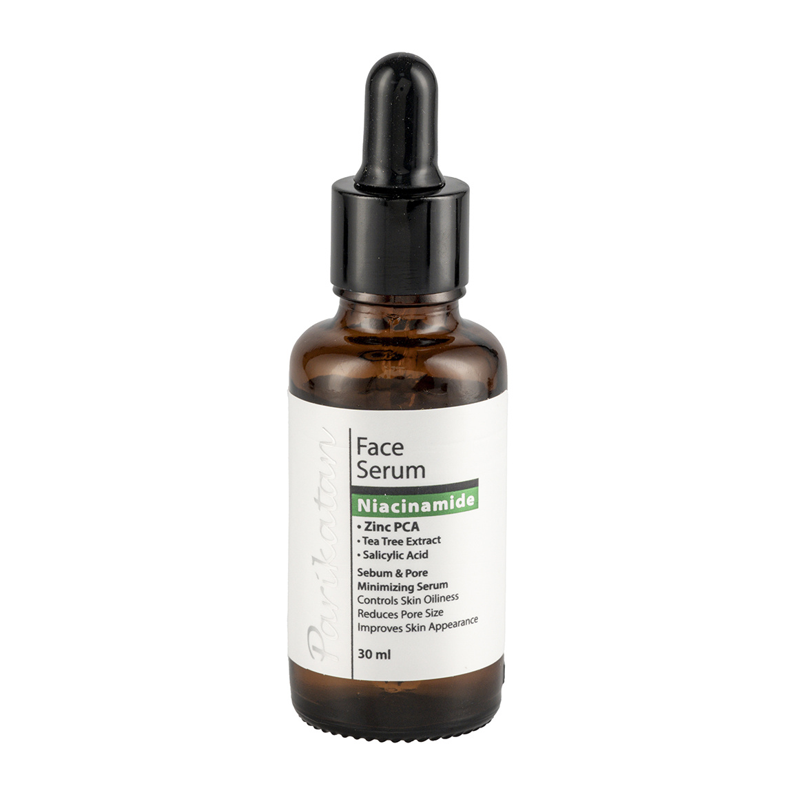 خرید سرم کاهش منافذ باز و کنترل کننده چربی پوست صورت حاوی نیاسینامید پریکاتن