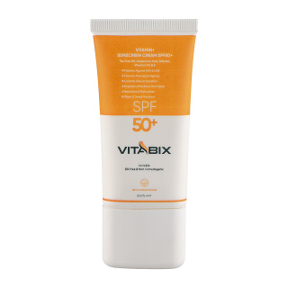 کرم ضد آفتاب بی رنگ ویتابیکس با SPF 50 مناسب پوست چرب و مختلط حجم 150 میلی لیتر