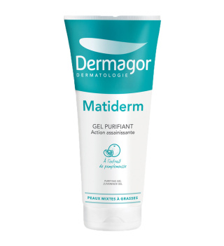 ژل پاک کننده درماگور مدل Matiderm مناسب پوست چرب حجم 200 میلی لیتر