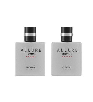 پک دو عددی عطر جیبی مردانه مدل Allure Homme Sport النترا تاینی