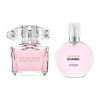 عطر جیبی زنانه تاینی مدل Chanel Chance به همراه عطر جیبی زنانه مدل Versace Bright Crystal النترا تاینی