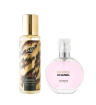 عطر جیبی زنانه تاینی مدل Chanel Chance به همراه بادی اسپلش زنانه مدل Sweet Lady النترا