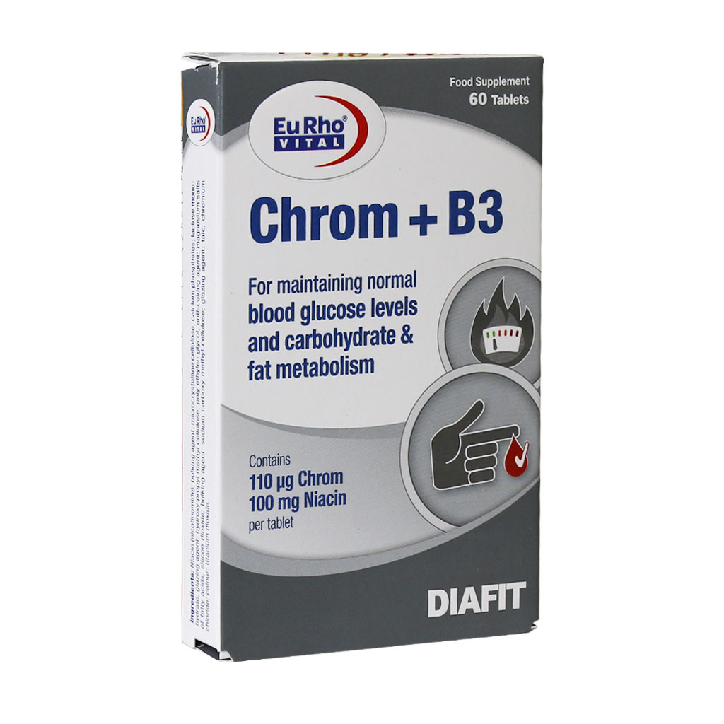 قرص Chrom + B3 بسته 60 عددی