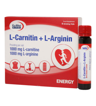 ویال خوراکی ال کارنیتین و ال آرژنین با طعم پرتقال بسته 6 عددی یوروویتال - 01