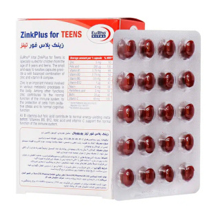 سافت ژل زینک پلاس فور تینز بسته 60 عددی یوروویتال - 01