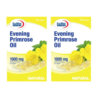 پک 2 عددی کپسول ژلاتینی روغن گل مغربی 1000 میلی گرم بسته 30 عددی یوروویتال