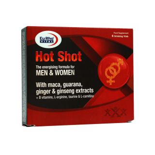 ویال خوراکی Hot Shot با طعم پرتقال بسته 6 عددی یوروویتال