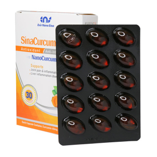 کپسول ضد التهاب مدل Nano Curcumin بسته 50 عددی اکسیر نانو سینا - 01