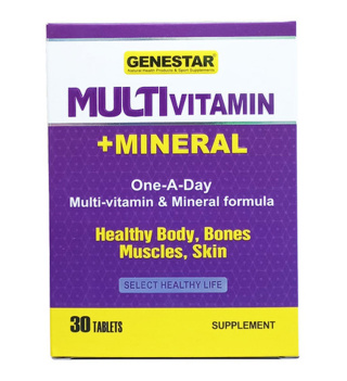 قرص ژن استار مدل Multi Vitamin Mineral بسته 30 عددی