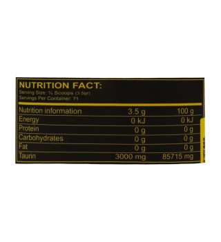 پودر ژن استار مدل Taurine وزن 250 گرم - 02