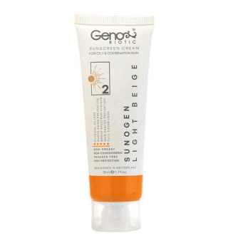 پک محلول تقویت کننده مژه سریتا و ضد آفتاب رنگی مناسب پوست چرب و مختلط SPF50 رنگ بژ روشن سریتا - 02
