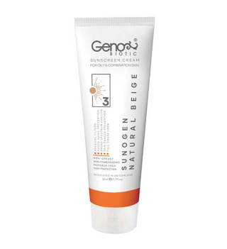 پک محلول تقویت کننده مژه سریتا و ضد آفتاب رنگی مناسب پوست چرب و مختلط SPF50 رنگ بژ طبیعی سریتا - 02