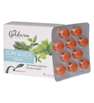 قرص Slim Quick بسته 30 عددی گل دارو - 01