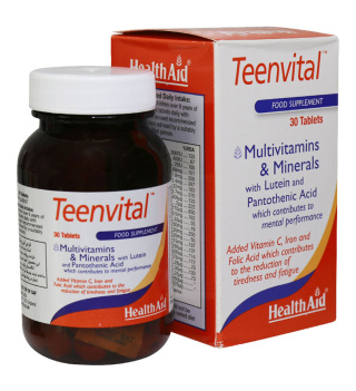 قرص مولتی ویتامین مینرال مدل Teenvital بسته 2 عددی هلث اید - 01