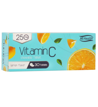 قرص جویدنی Vitamin C 250 بسته 30 عددی های هلث
