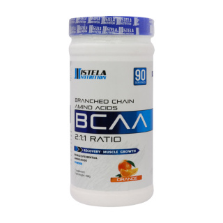 پودر BCAA استلا نوتریشن با طعم پرتقال وزن 450 گرم