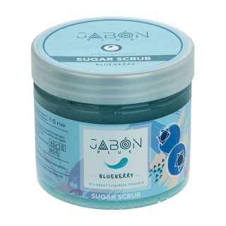اسکراب شکری لایه بردار پوست ژبن پلاس مدل Blueberry وزن 450 گرم