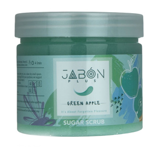 اسکراب شکری لایه بردار پوست ژبن پلاس مدل Green Apple وزن 450 گرم