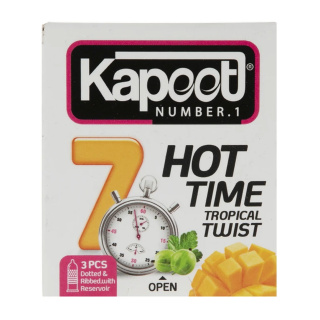 کاندوم کاپوت مدل 7Hot Time بسته 3 عددی