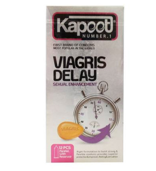 کاندوم مدل viagris delay بسته 12 عددی کاپوت