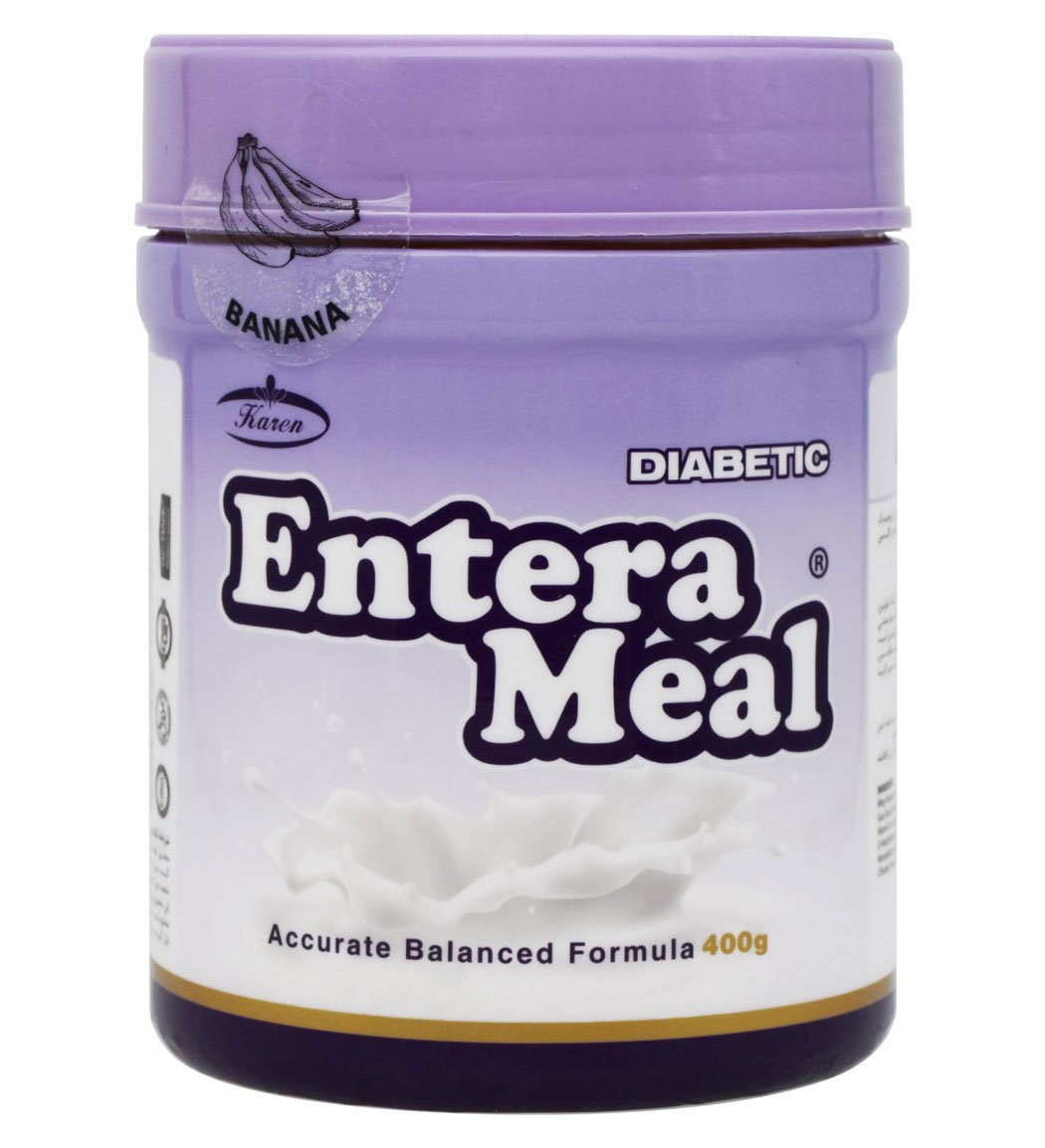 پودر Entera Meal دیابتی طعم موز حجم 400 گرم