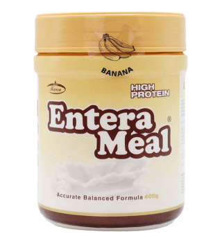 پودر کارن با پروتئین بالا مدل Entera Meal طعم موز وزن 400 گرم