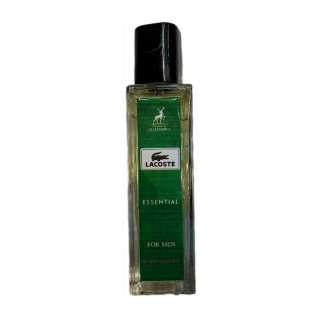 عطر جیبی مردانه الحمبرا مدل Lacoste Essential حجم 35 میلیلیتر